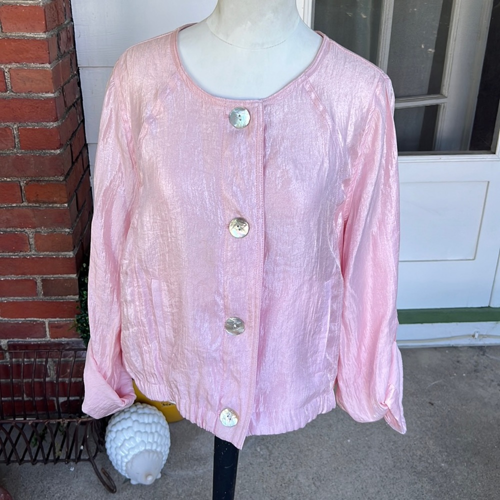 Pink Pastel Jacket/Blazer- Women's Size 12